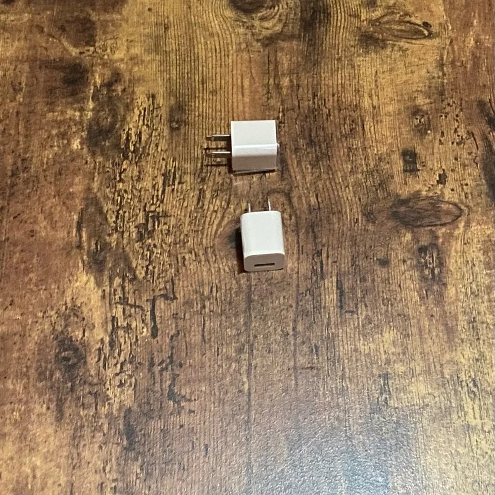 4 pcs / 2 CHARGER USB CABLE 3F & 6F + 2 USB-A cube / for iphone 11,12,13, 14,15